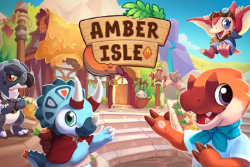 Amber Isle chega ao Nintendo Switch: gerencie sua loja em um mundo de dinossauros e diversão!