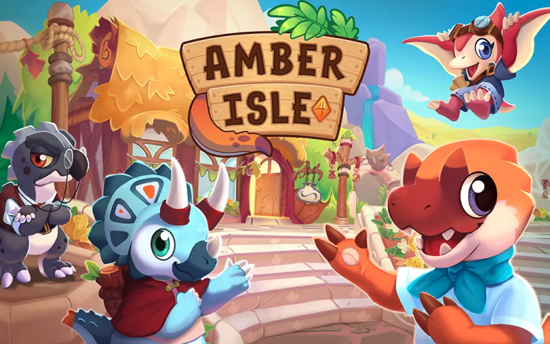 Amber Isle chega ao Nintendo Switch: gerencie sua loja em um mundo de dinossauros e diversão!