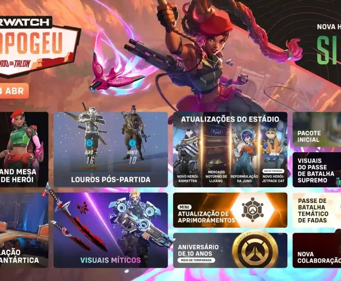 Blizzard apresenta nova temporada de Overwatch, incluindo heroína inédita e lançamento para Switch 2